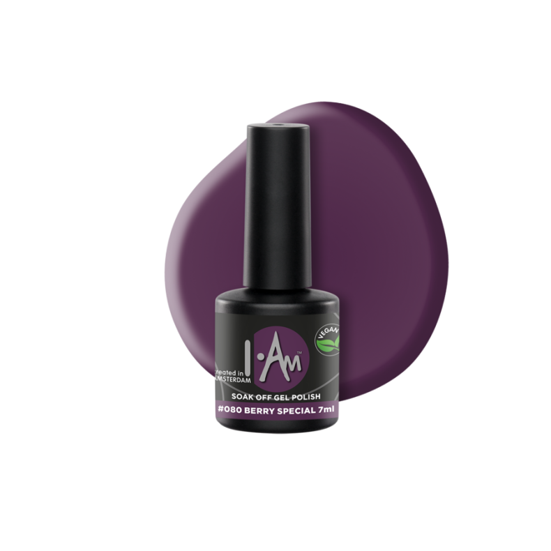 I.Am Soak Off Gel Polish #080 Berry Special (7ml)