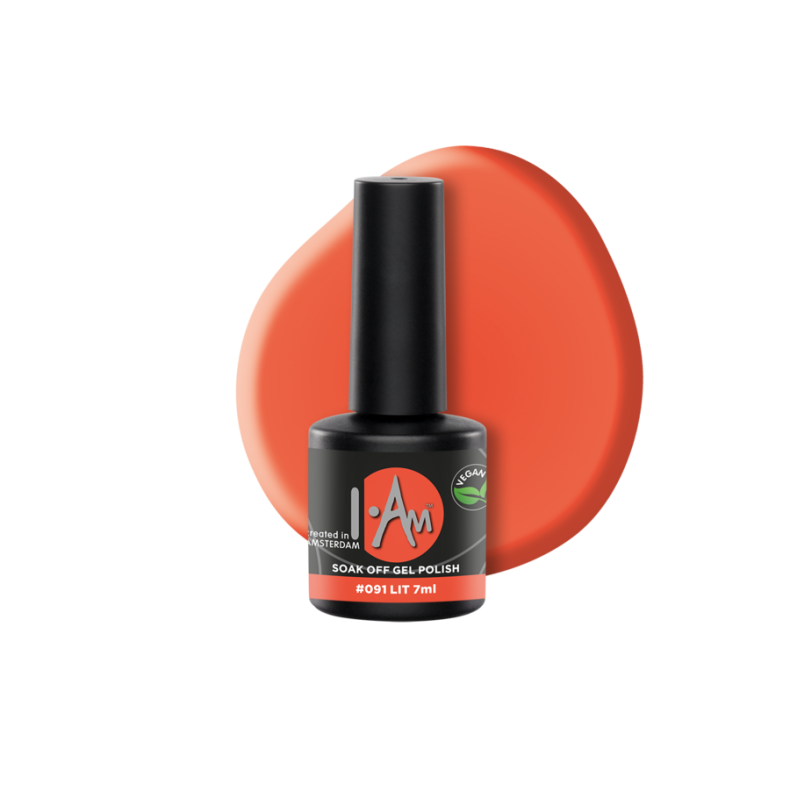 I.Am Soak Off Gel Polish #091 Lit (7ml)