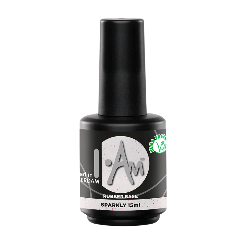 I.AM Rubber Base Sparkly, 15 ml